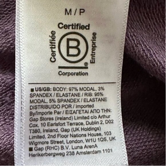 Athleta Women's Beyond Soft Pullover Sweatshirt | Plum Purple | Petite Medium - Picture 7 of 7
